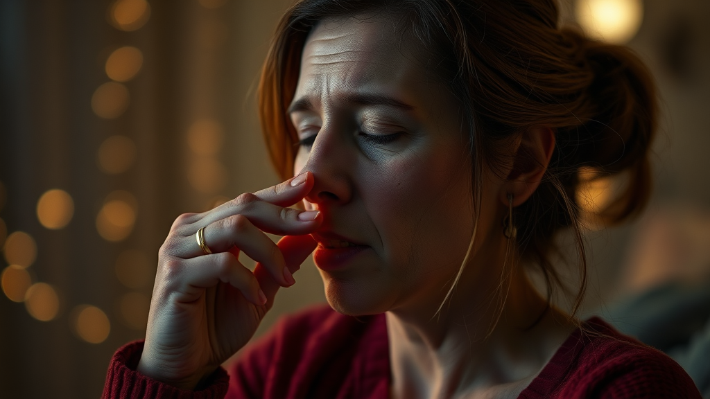 만성 기침과 진료 필요성 (realistic 스타일)