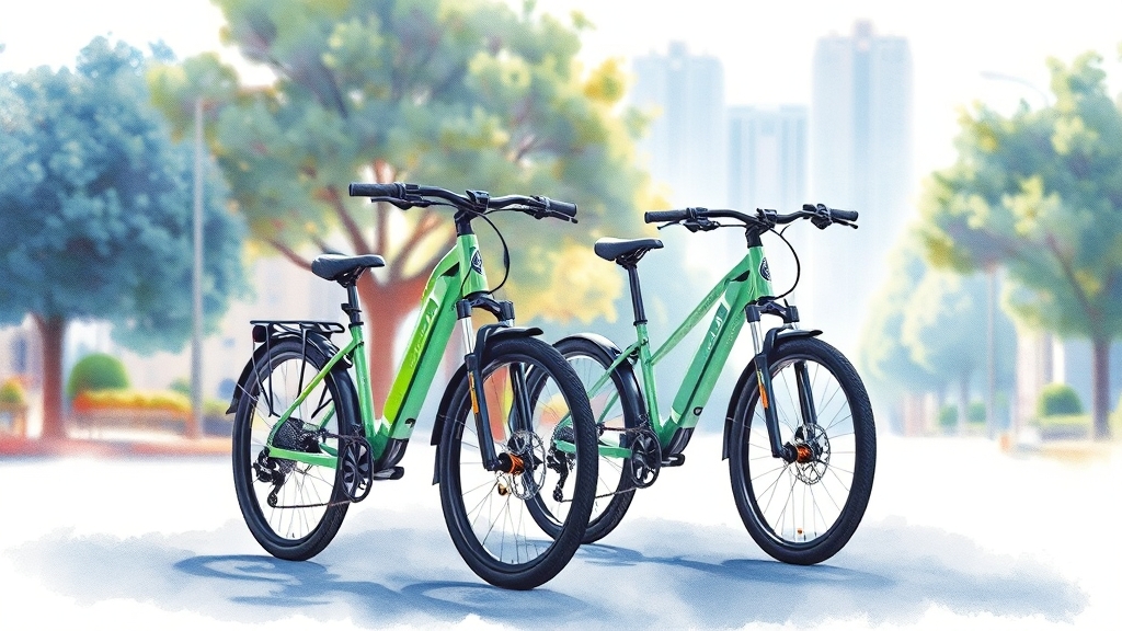 출퇴근용 전기자전거 추천 (watercolor 스타일)