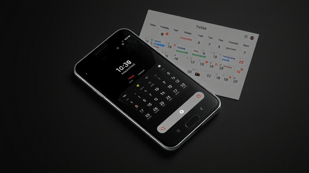 캘린더 위젯 설정 & 활용 (illustration 스타일)