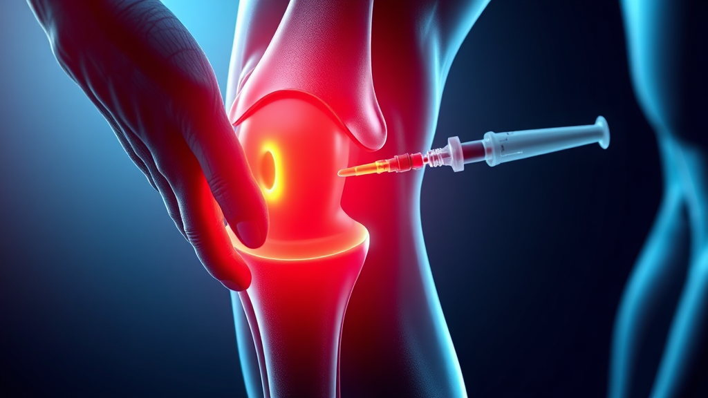 줄기세포 주사 시술 과정 및 관리법 (realistic 스타일)