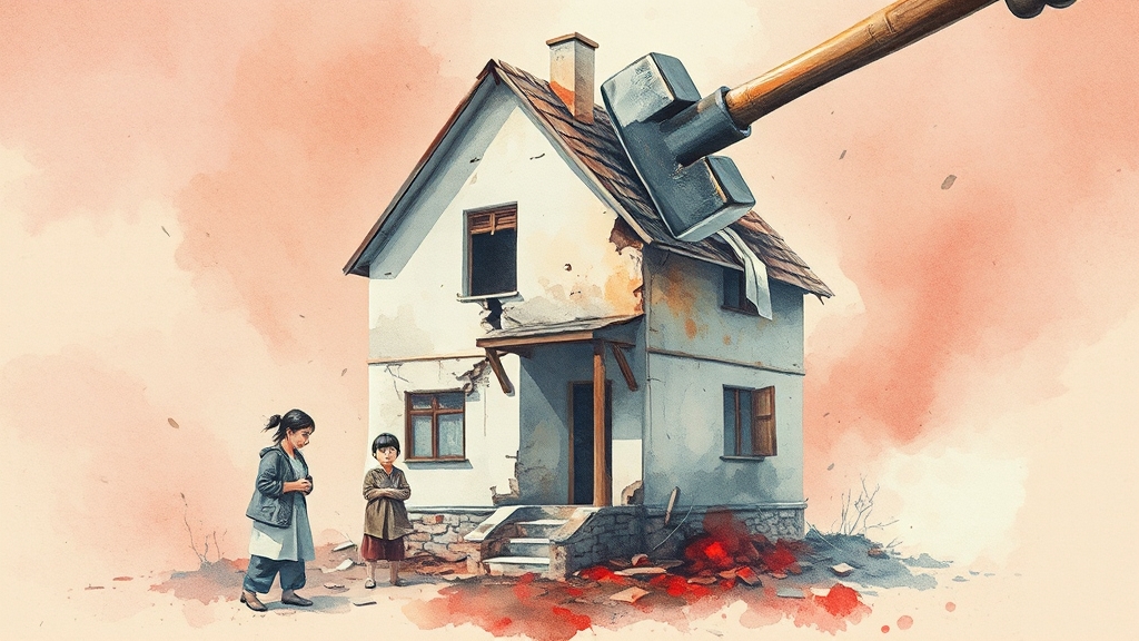 전세금 미반환, 왜 발생할까요? (watercolor 스타일)