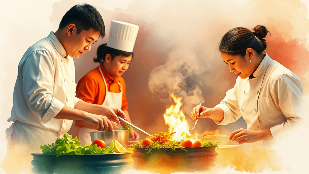 흑수저 셰프 집중 분석 (watercolor 스타일)