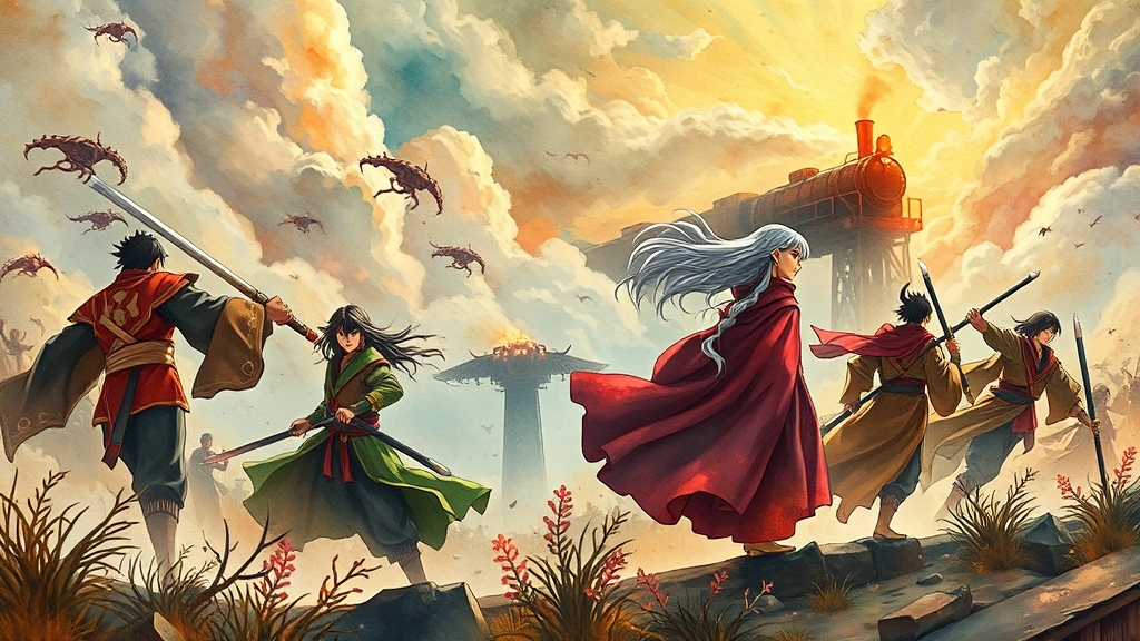 주요 에피소드 소개 (1기~4기) (watercolor 스타일)