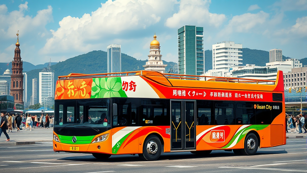 시티투어버스 노선 안내 (realistic 스타일)