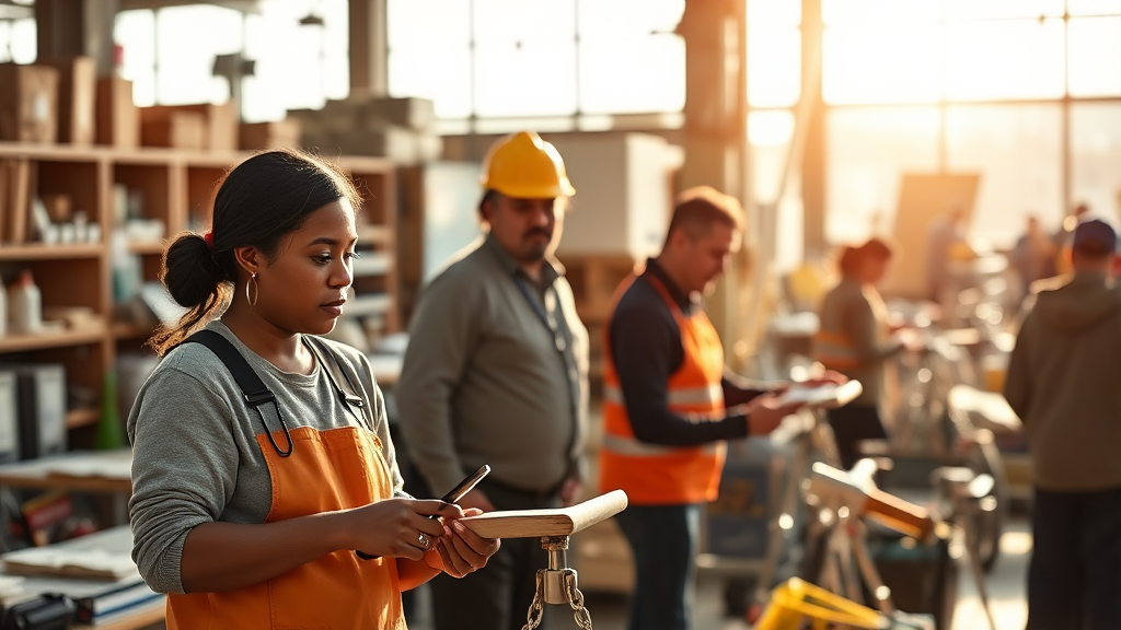 최저임금 인상에 대한 다양한 의견 (realistic 스타일)