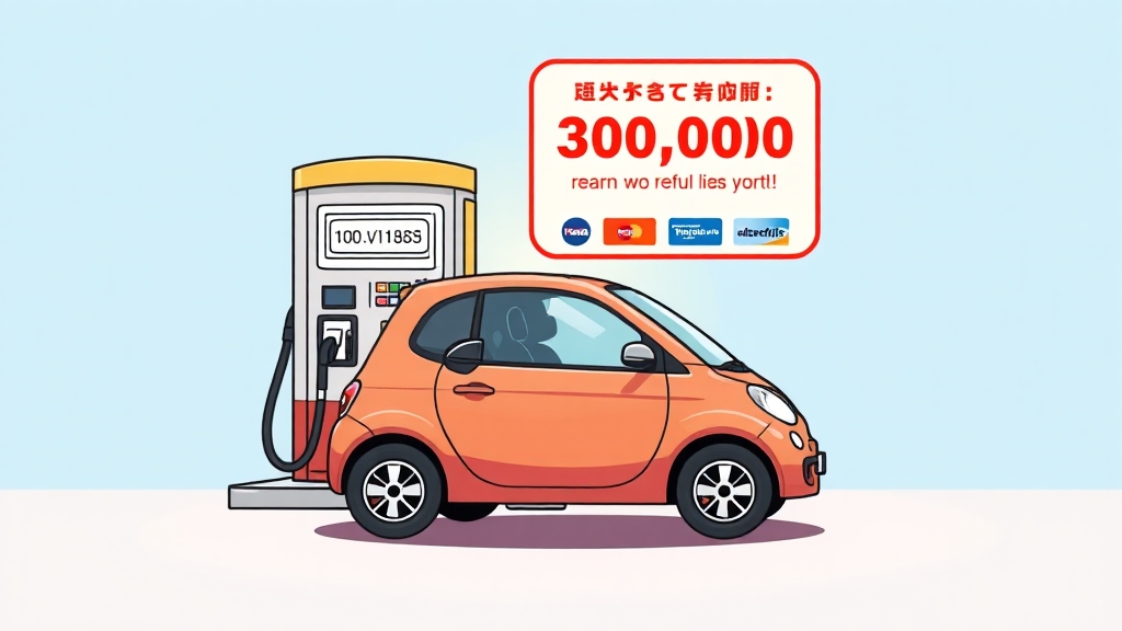 경차사랑카드 신청 방법 (cartoon 스타일)