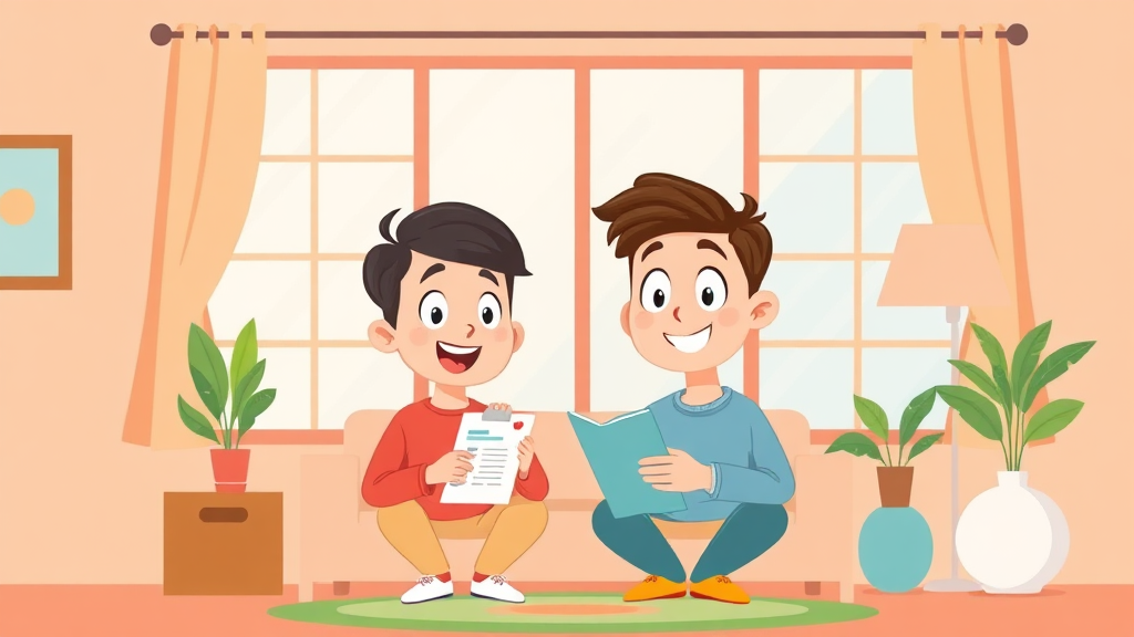 연말정산 환급금, 홈택스/손택스로 간편하게 조회 및 계산 (cartoon 스타일)