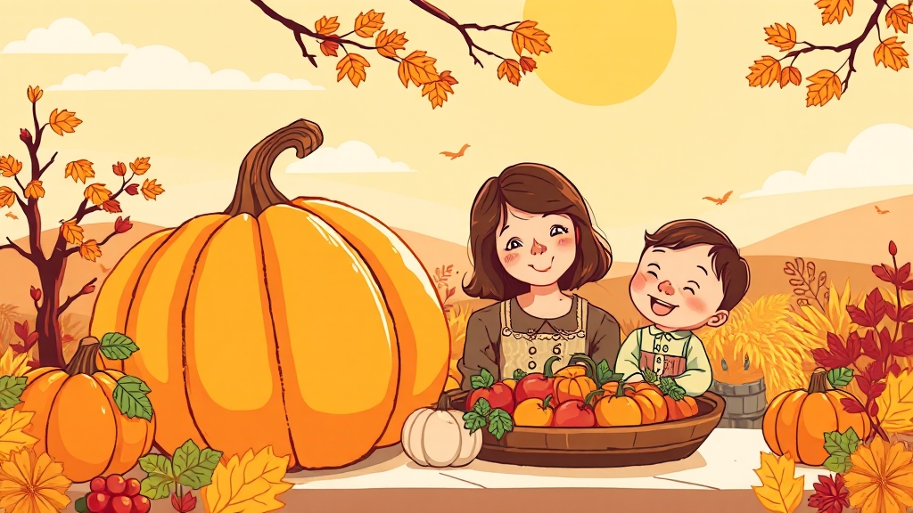 늙은 호박, 무엇일까요? (cartoon 스타일)