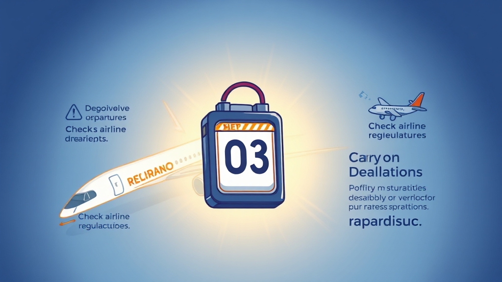 보조배터리 반입 핵심 가이드 (cartoon 스타일)