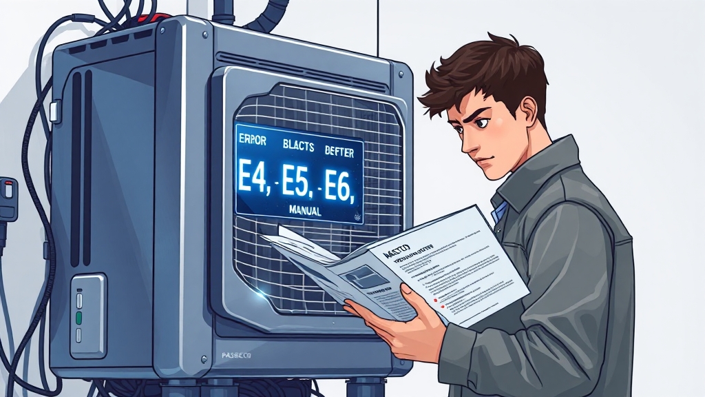 에러코드 해독 & 자가 진단 (illustration 스타일)