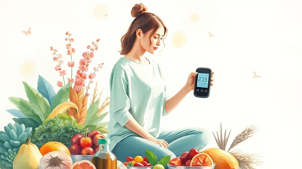 저혈당 예방, 어떻게 해야 할까요? (watercolor 스타일)