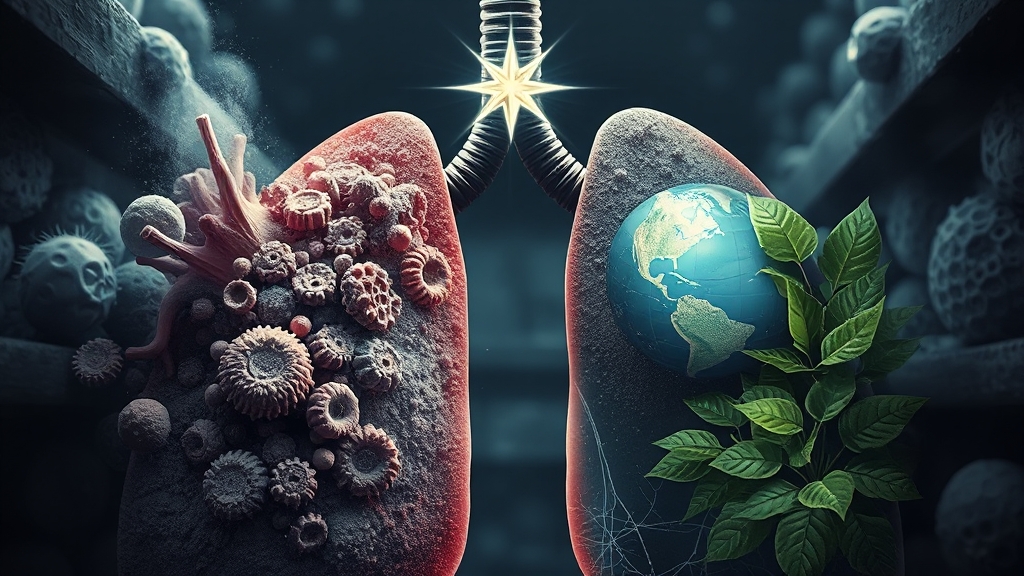 폐암 위험 요인, 무엇이 있을까? (realistic 스타일)