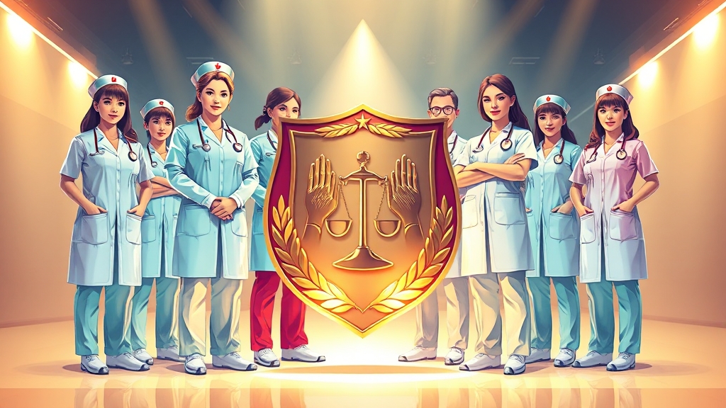 간호법 시행령 주요 내용 (illustration 스타일)