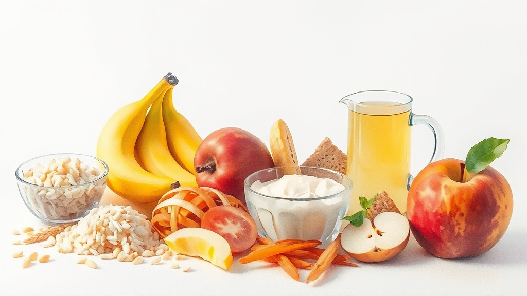 대장내시경 전 식단 관리 (watercolor 스타일)