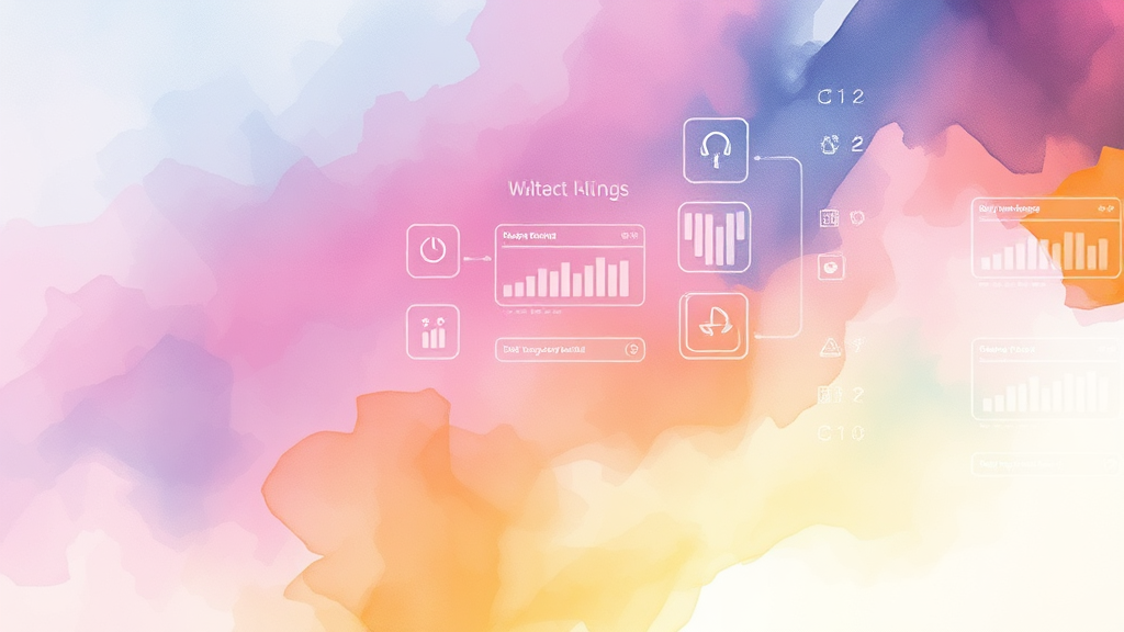 구독 정보 및 활용법 (watercolor 스타일)