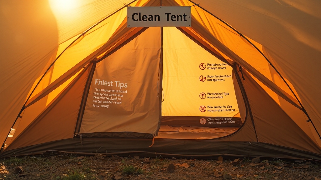 에어텐트 관리 및 유지보수 방법 (realistic 스타일)