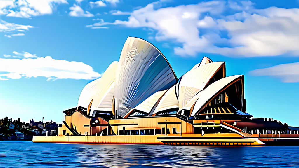 독특한 외관과 역사: 조개껍데기 지붕의 비밀 (realistic 스타일)