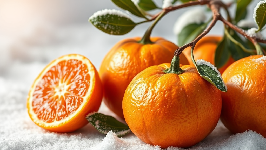 최상의 맛을 위한 선택: 만감류 고르는 법 (realistic 스타일)