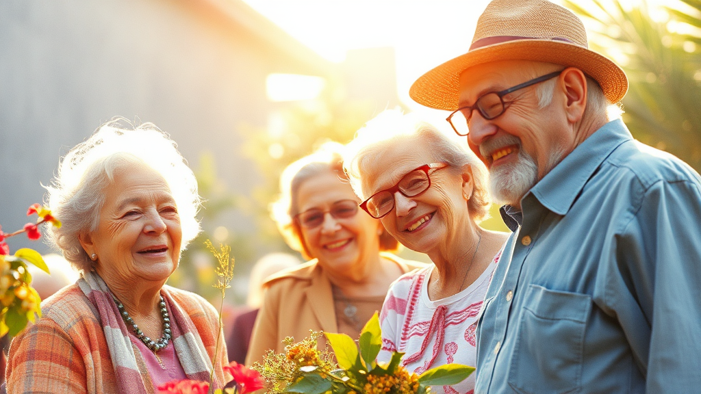 노인일자리, 왜 중요할까요? (watercolor 스타일)