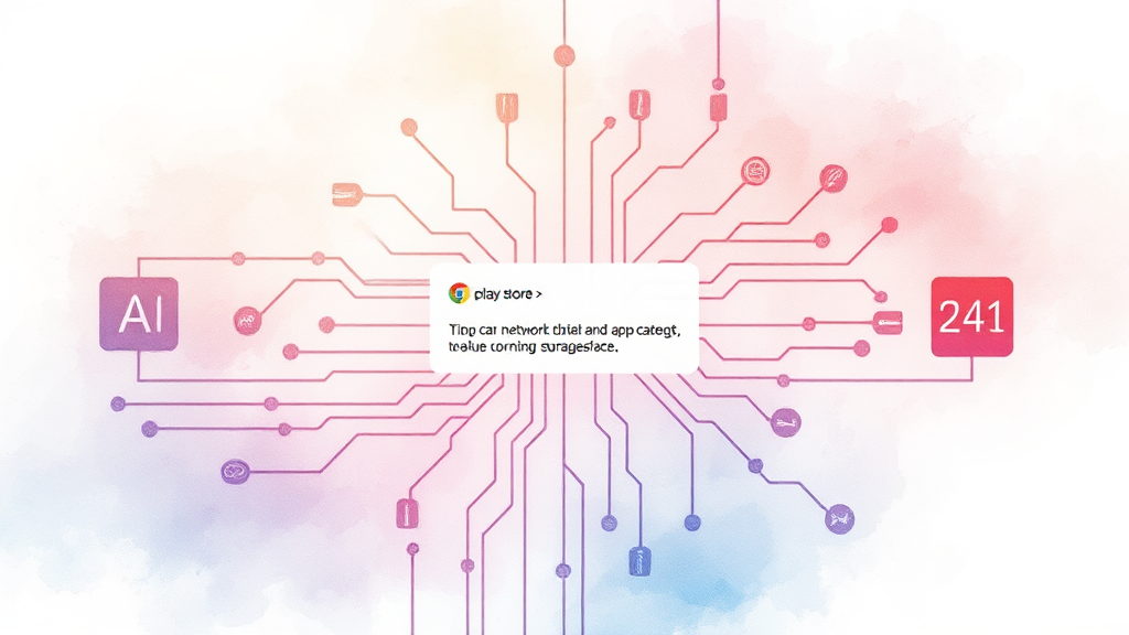 플레이스토어 오류, 왜 발생할까요? (watercolor 스타일)