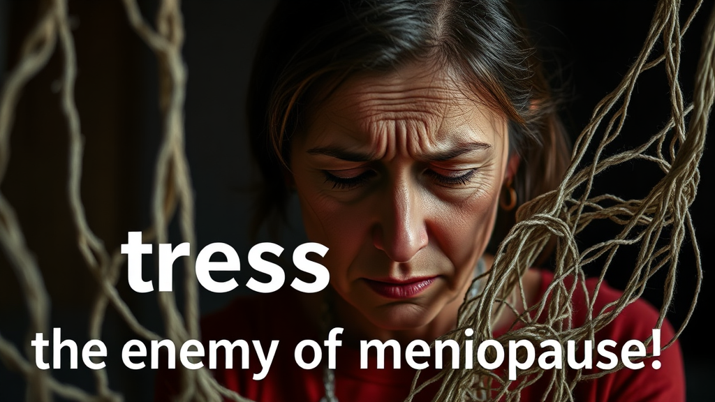 갱년기 증상, 왜 더 심해질까? (realistic 스타일)