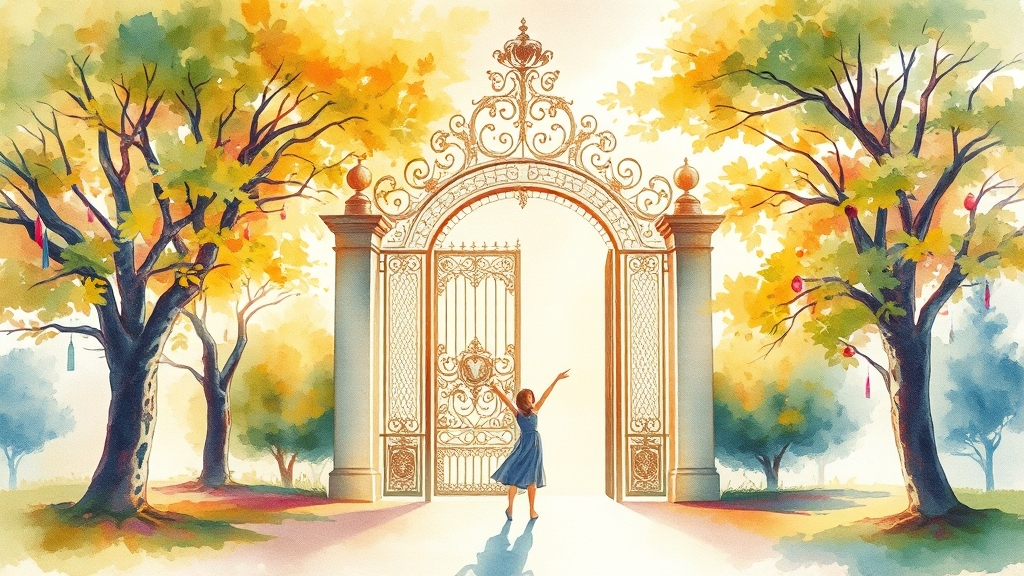 채용 과정: 서류, 면접, 결과 (watercolor 스타일)