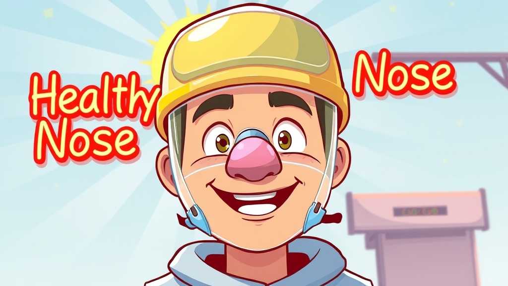 부비동암 관리 및 예방 (cartoon 스타일)