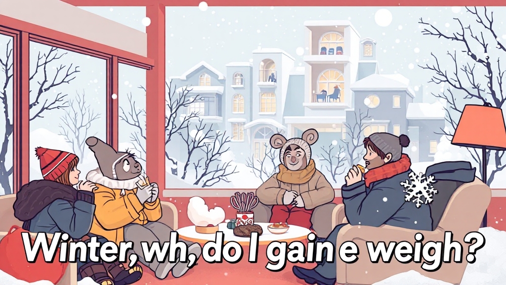 겨울, 왜 살찔까? (illustration 스타일)