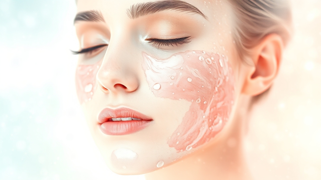 마스크 착용 시 피부 관리법 (watercolor 스타일)