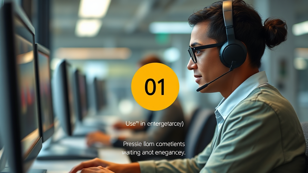 상담원과 빠르게 연결되는 방법 (realistic 스타일)