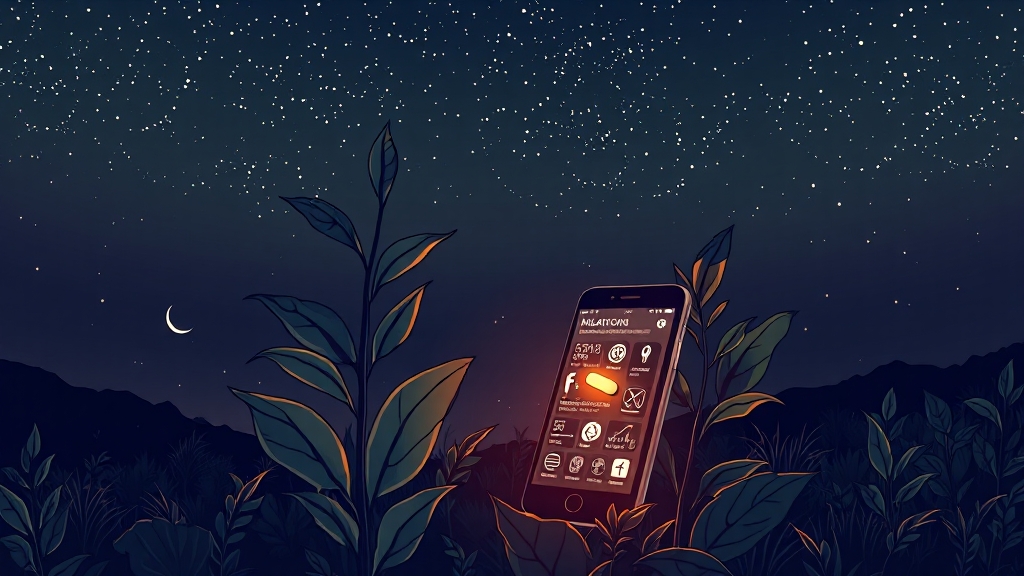 멜라토닌 최신 트렌드 (illustration 스타일)