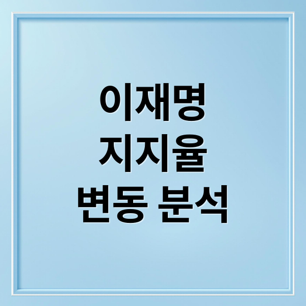 이재명
지지율
변동 분석 (2025년 8월 이재명 지지율)