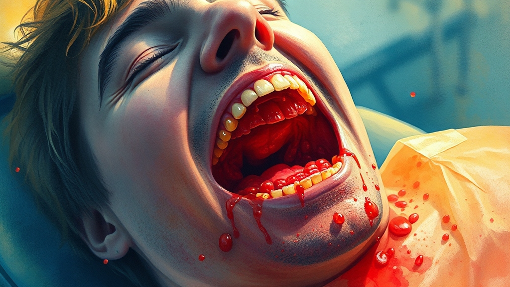 잇몸 고름, 꼭 치료해야 할까요? (watercolor 스타일)