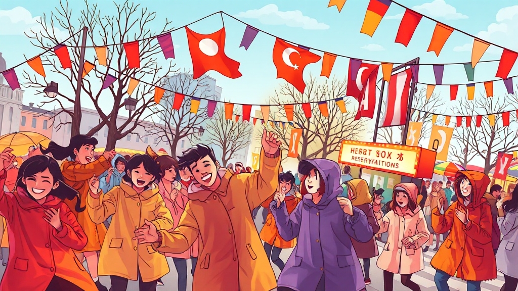 축제 방문 전 확인사항 (cartoon 스타일)