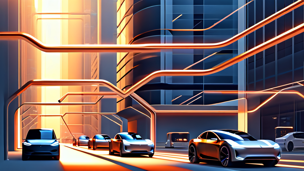 스마트폰부터 자동차까지, 구리의 필수적인 역할 (illustration 스타일)