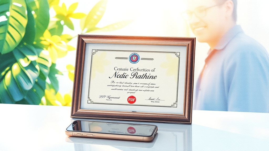 졸업증명서, 이제 똑똑하게 발급받으세요! (watercolor 스타일)