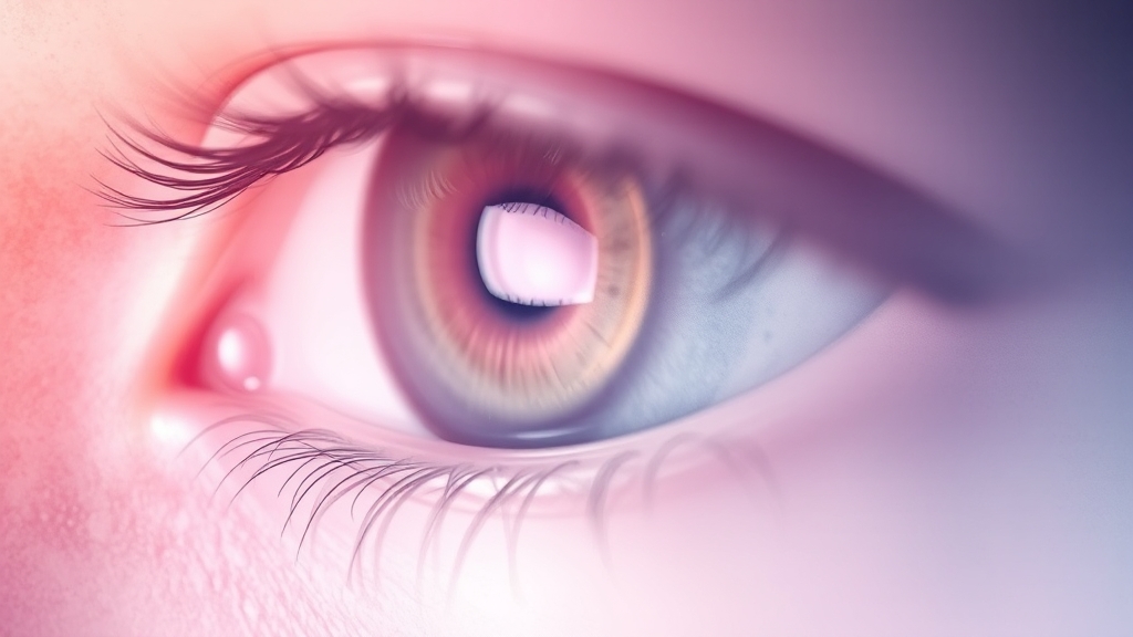 LAL 인공수정체가 눈 안에 위치한 모습을 설명하는 일러스트