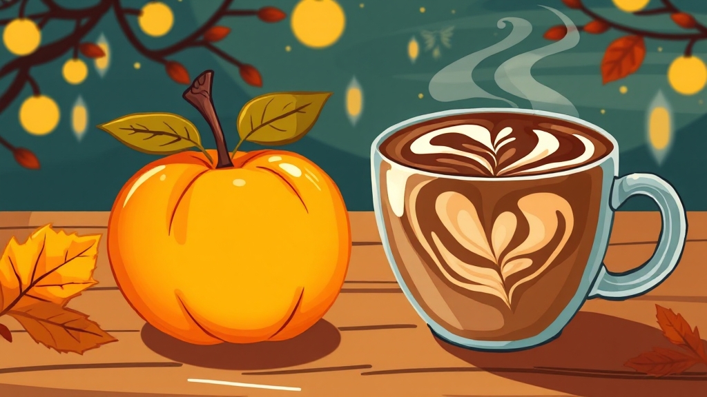 부여 밤 라떼 외 다른 메뉴는? (cartoon 스타일)