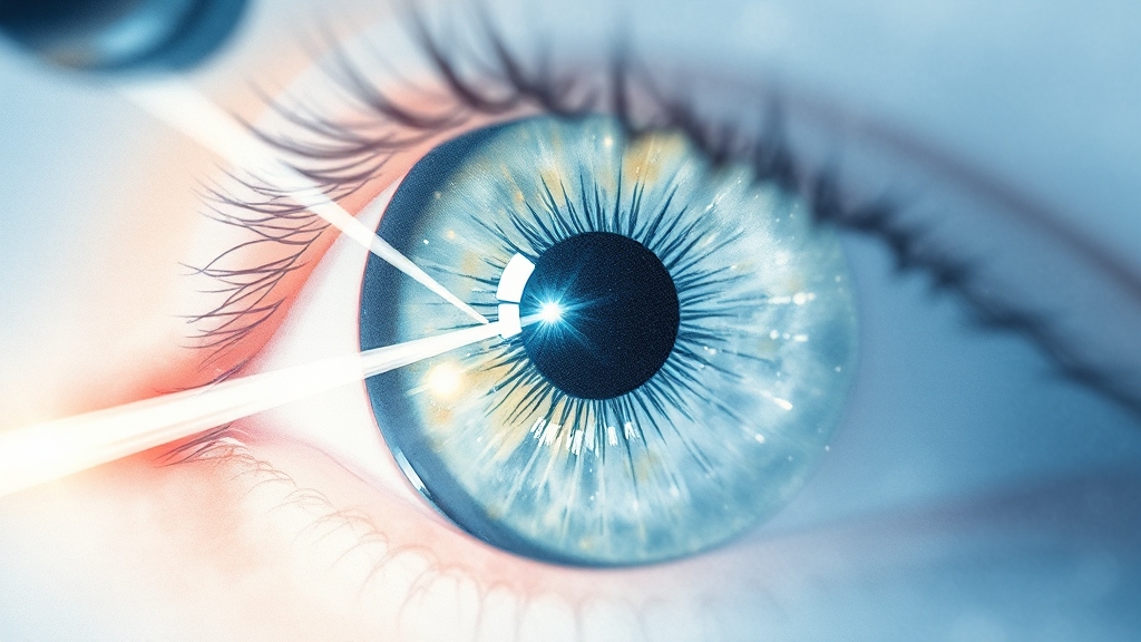 수술 과정: 라식, 라섹, 스마일 라식 (watercolor 스타일)