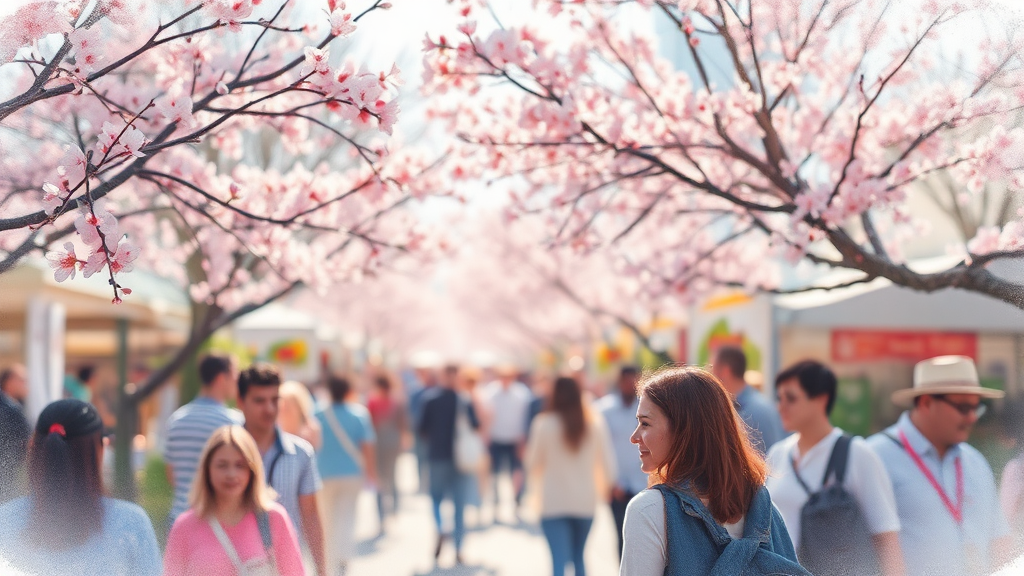 봄꽃 여행 꿀팁: 축제 즐기는 방법과 숨은 명소 (watercolor 스타일)