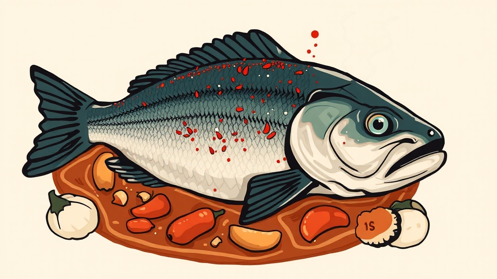 칼칼한 양념장 레시피 (illustration 스타일)