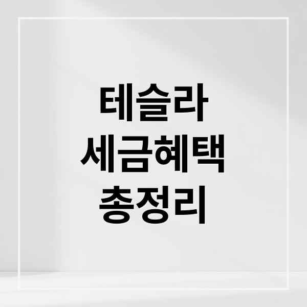 테슬라
세금혜택
총정리 (테슬라 전기차 세금 혜택)