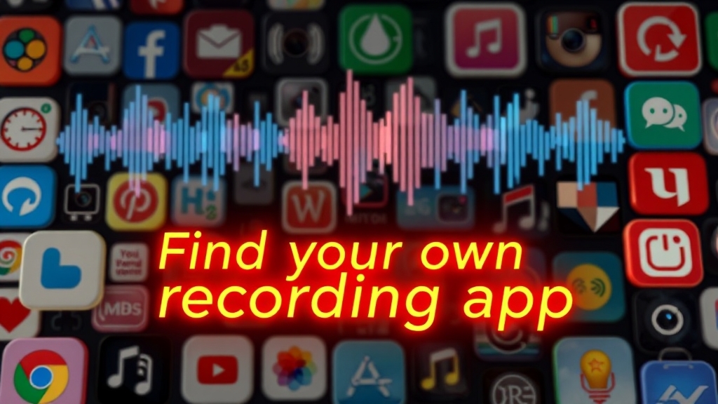 다양한 녹음 어플 비교 분석 (realistic 스타일)