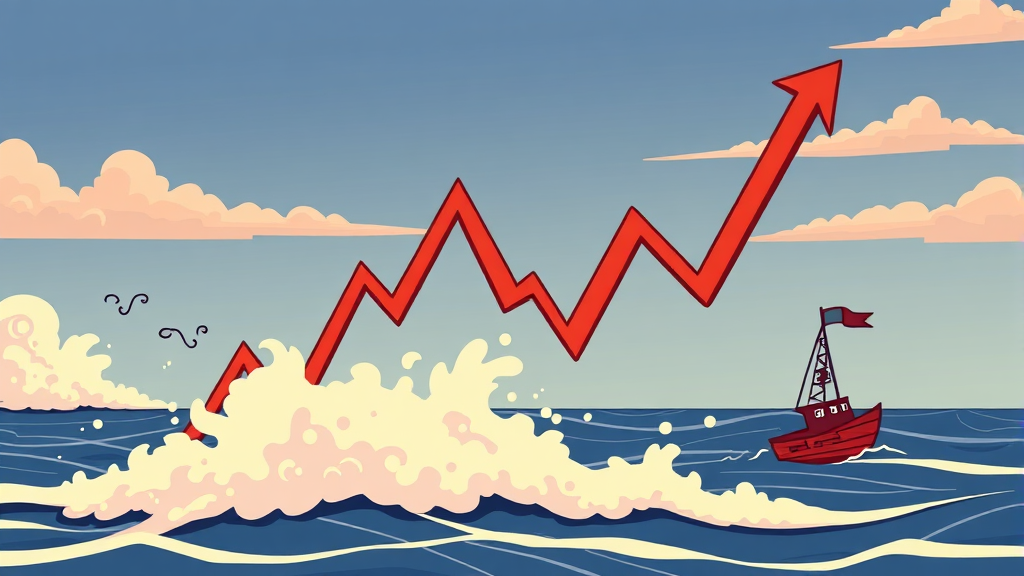 현재 주가 및 변동 현황 (cartoon 스타일)