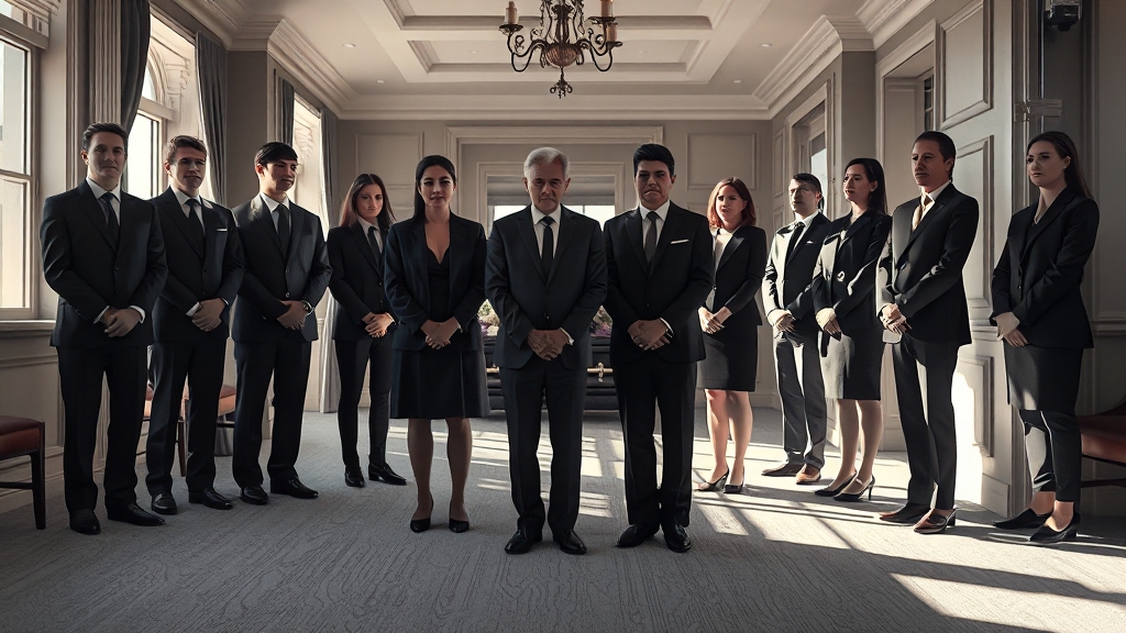 장례식장 예절 완벽 가이드: 복장부터 조의금까지 한 번에(2025 최신) 2 검은 옷, 단정한 복장 (realistic 스타일)