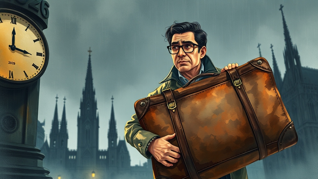 소상공인 및 중소기업 부담과 전망 (illustration 스타일)