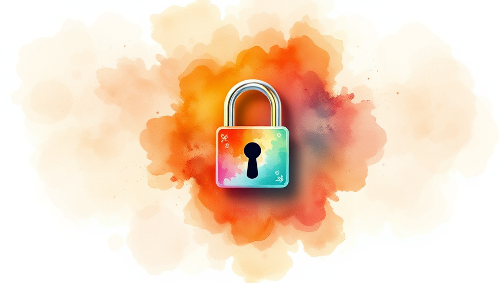 개인정보 유출 시, 대처법 (watercolor 스타일)