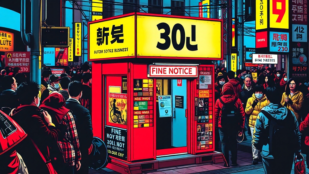 미설치 시 제재 및 과태료 (popart 스타일)