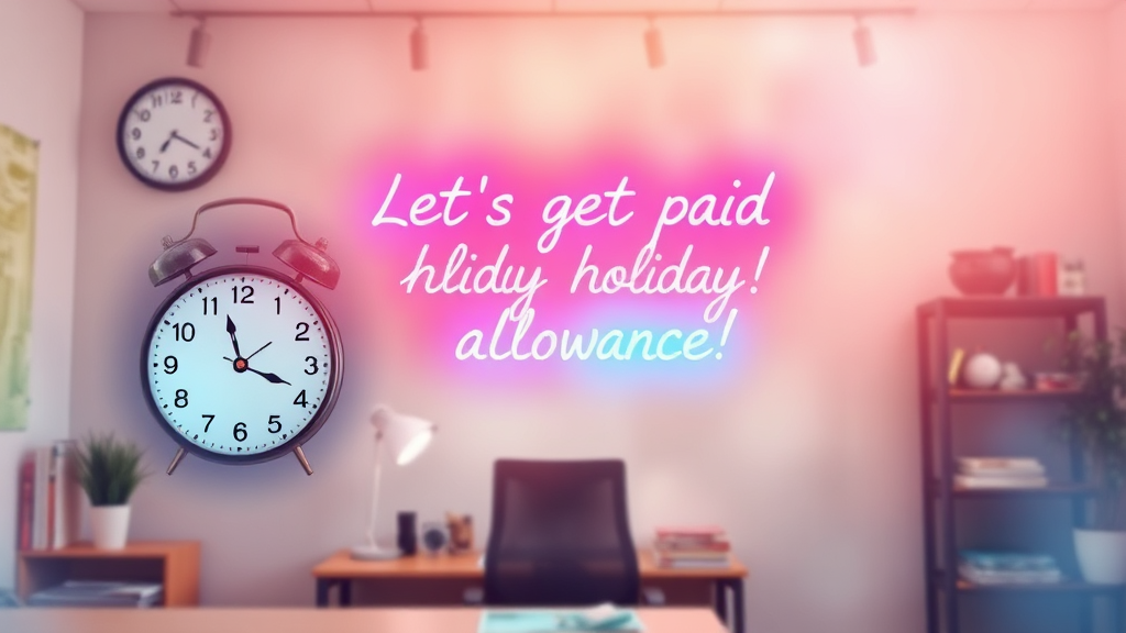 주휴수당 조건 및 계산 (watercolor 스타일)