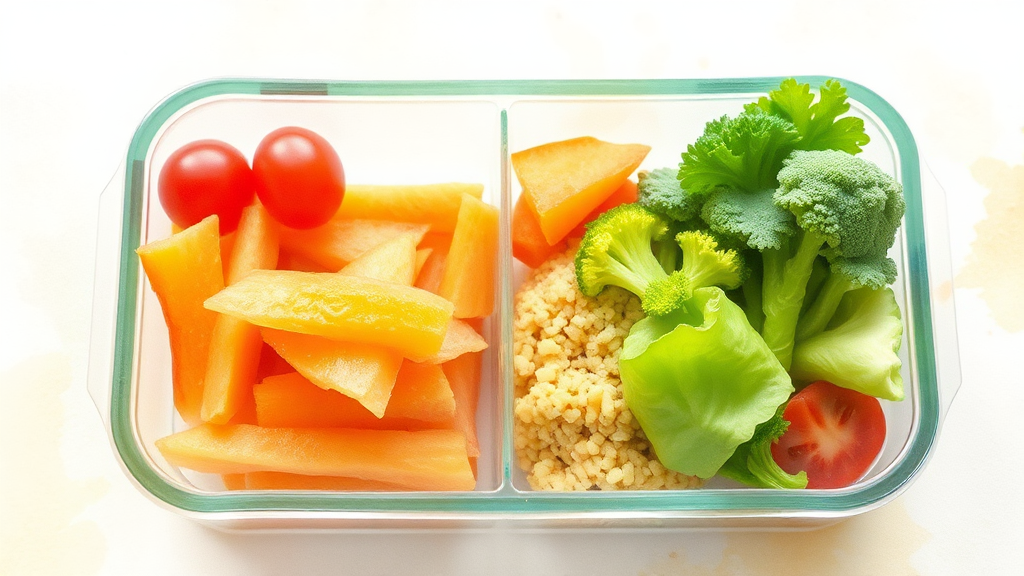 혈당 스파이크 없는 도시락, 영양 균형의 비밀 (watercolor 스타일)